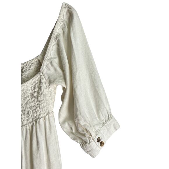 Free People Jen's Pirate‎ Booty Gwendolyn Playsuit Size Medium Cream White - Picture 5 of 8